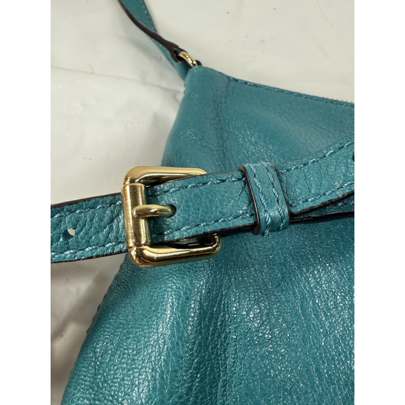 Michael Kors Gilmore Leather Crossbody Bag turquoise - Picture 3 of 15